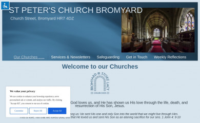 stpetersbromyard.org.uk screenshot