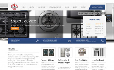 strongarmappliancerepair.com screenshot