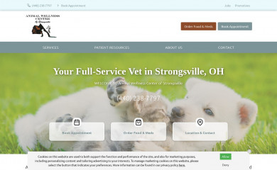 strongsvillevet.com screenshot