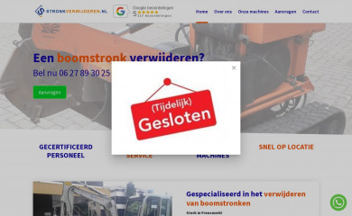 stronkverwijderen.nl screenshot