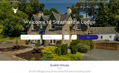 strathardlelodge.com screenshot