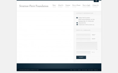 stratton-petitfoundation.org screenshot