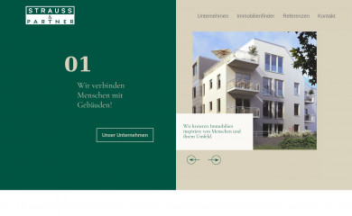 strauss-immobilien.at screenshot