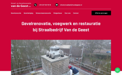 straalbedrijfvandegeest.nl screenshot