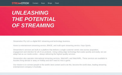 streamotion.com.au screenshot