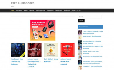 streamaudiobooksite.com screenshot