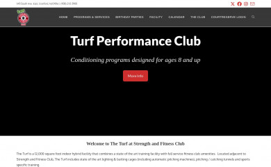 strengthandfitnessclubturf.com screenshot