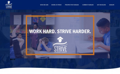 strivecollegiate.org screenshot
