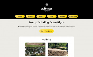 stumpboss.com.au screenshot