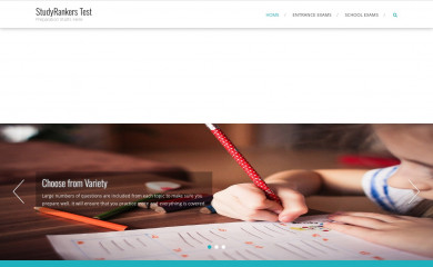 studyrankerstest.com screenshot