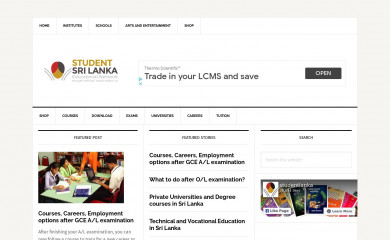 http://studentlanka.com screenshot
