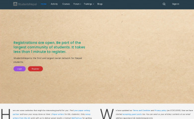 studentsnepal.com screenshot