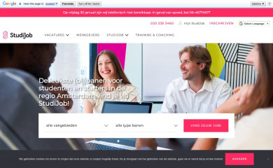 studijob.nl screenshot