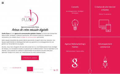 http://www.studioplune.fr/ screenshot
