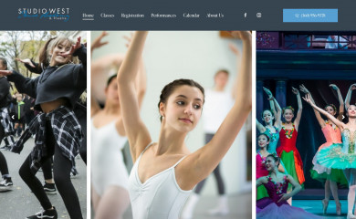 studiowestdanceacademy.com screenshot