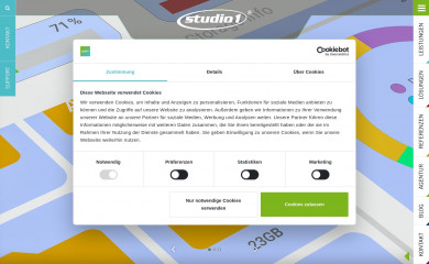 https://www.studio1.de/ screenshot