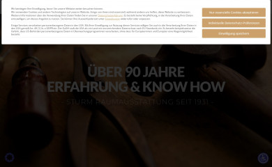 sturm-raumausstattung.de screenshot
