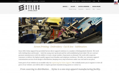 stylusapparel.com screenshot