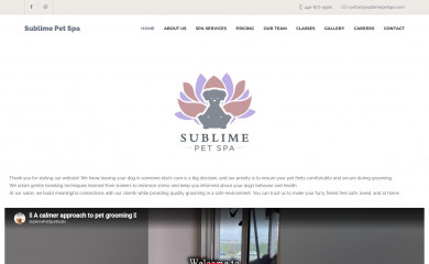 sublimepetspa.com screenshot