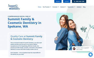 summitdentistryspokane.com screenshot