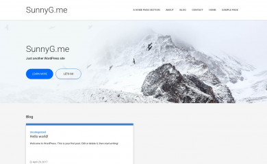 sunnyg.me screenshot