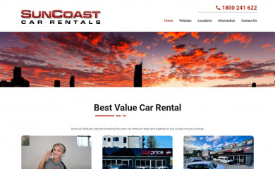 suncoastcarrentals.com screenshot