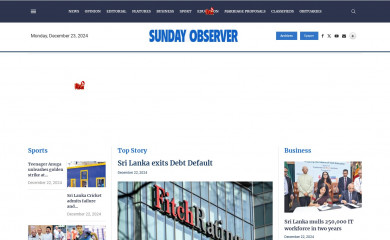 sundayobserver.lk screenshot