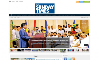 sundaytimes.lk screenshot