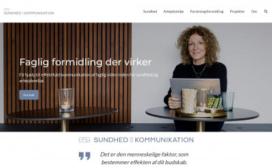 sundhedogkommunikation.dk screenshot