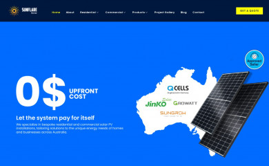 sunflaresolar.com.au screenshot