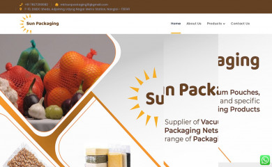 sunpackaging.co.in screenshot