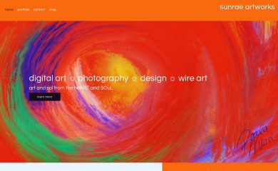 sunrae-artworks.com screenshot