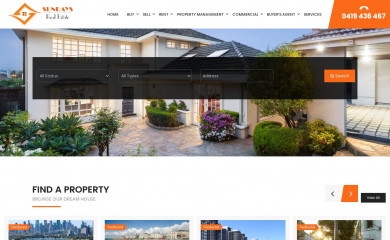 sunraysrealestate.com.au screenshot