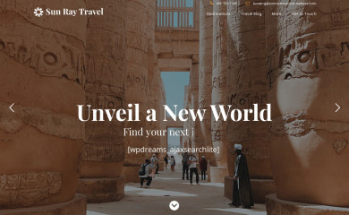 sunraytravel.ca screenshot