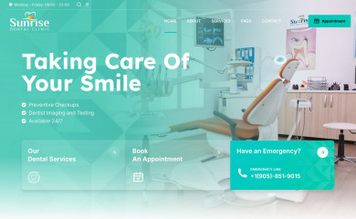 sunrisedentalclinic.ca screenshot