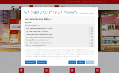 sunriseimmigration.co.uk screenshot