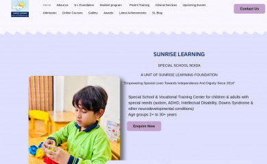 sunriselearning.in screenshot