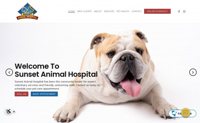 sunsetvet.net screenshot
