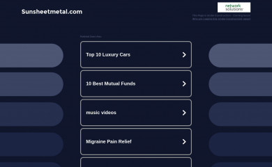 sunsheetmetal.com screenshot