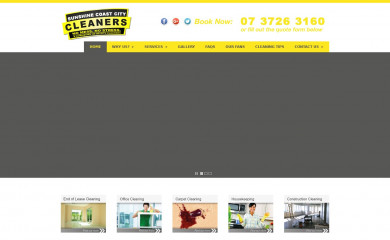 sunshinecoastcitycleaners.com.au screenshot