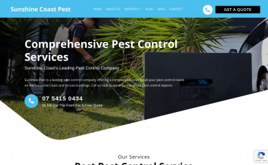 sunshinecoastpest.com.au screenshot