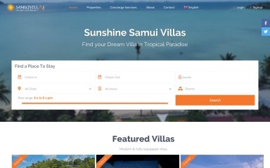 sunshinesamuivillas.com screenshot