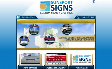 sunsportsigns.ca screenshot