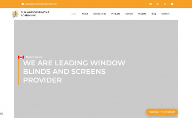 sunwindowblinds.com screenshot