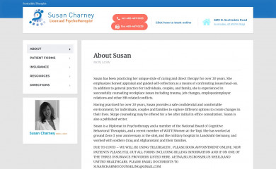 susancharney.com screenshot