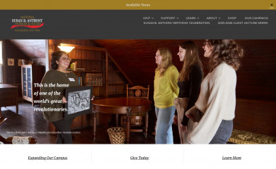 susanbanthonyhouse.org screenshot