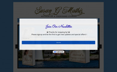 susangmathis.com screenshot