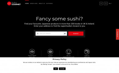 sushigourmet.be screenshot
