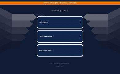sushiology.co.uk screenshot