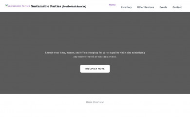 sustainableparties.com screenshot